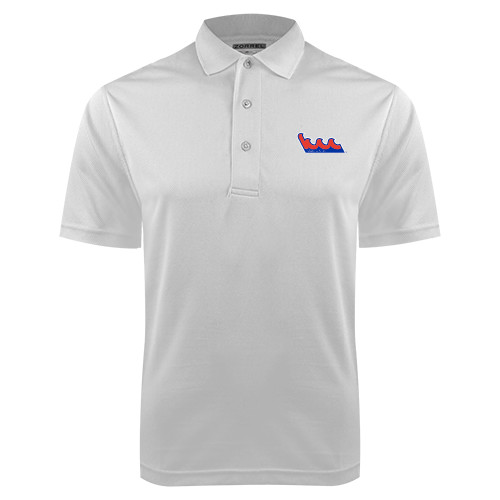 Community College White Dry Mesh Polo-The Wave