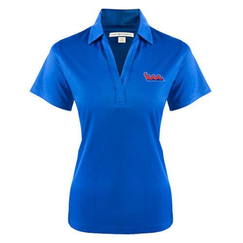Community College Womens Royal Performance Fine Jacquard Polo-The Wave