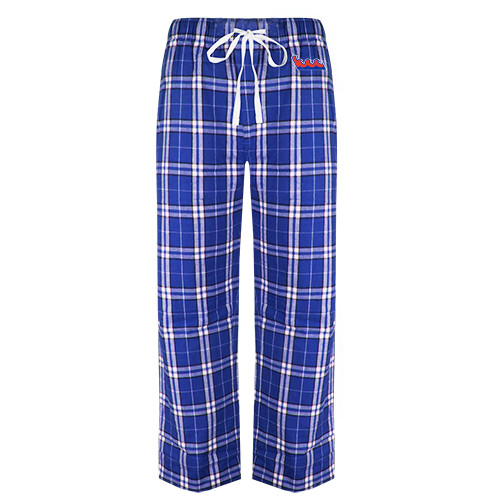 Community College Royal/White Flannel Pajama Pant-The Wave