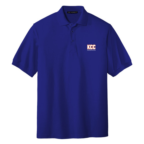 Royal Silk Touch Polo-KCC Kingsborough Community College Stacked