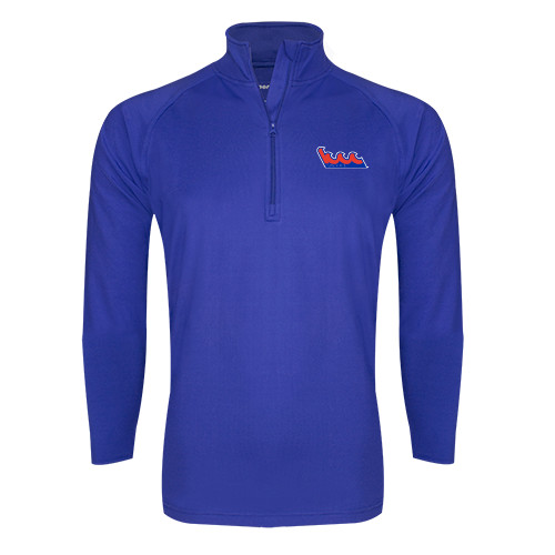 Community College Sport Tek Royal Sport Wick Stretch 1/2 Zip Pullover-The Wave