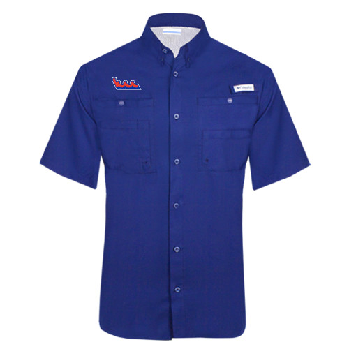 Community College Columbia Royal Tamiami Performance Short Sleeve Shirt-The Wave