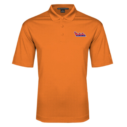 Community College Orange Performance Fine Jacquard Polo-The Wave