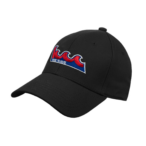 Community College Black Structured Adjustable Pro Style Hat-The Wave