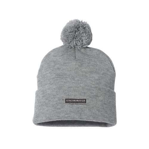 Sportsman Heather Grey Pom Pom Cuffed Beanie-Kingsborough Primary Mark