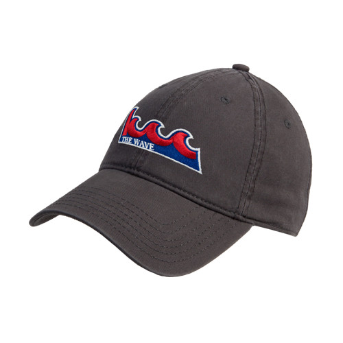 Community College Charcoal Unstructured Adjustable Low Profile Hat-The Wave