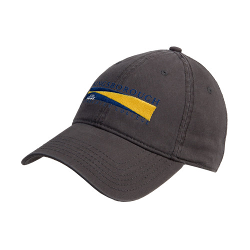 Community College Charcoal Unstructured Adjustable Low Profile Hat-Official Logo