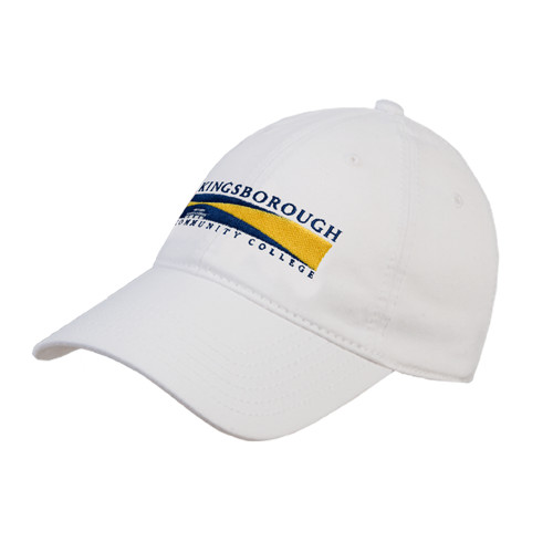 Community College White Unstructured Adjustable Low Profile Hat-Official Logo
