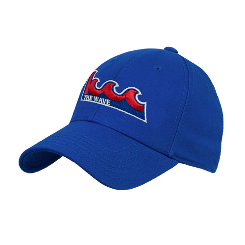 Community College Royal Structured Adjustable Pro Style Hat-The Wave