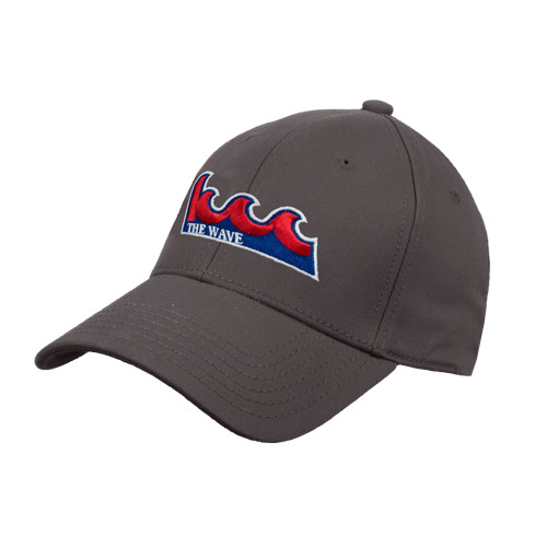 Community College Charcoal Structured Adjustable Pro Style Hat-The Wave