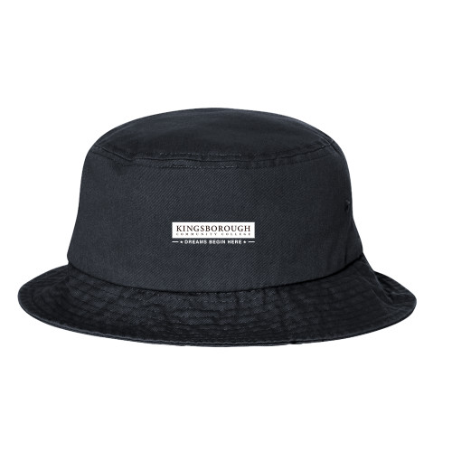 Sportsman Black Bucket Hat-Kingsborough Primary Mark