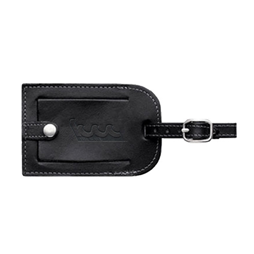 Community College Millennium Leather Luggage Tag-The Wave Engraved