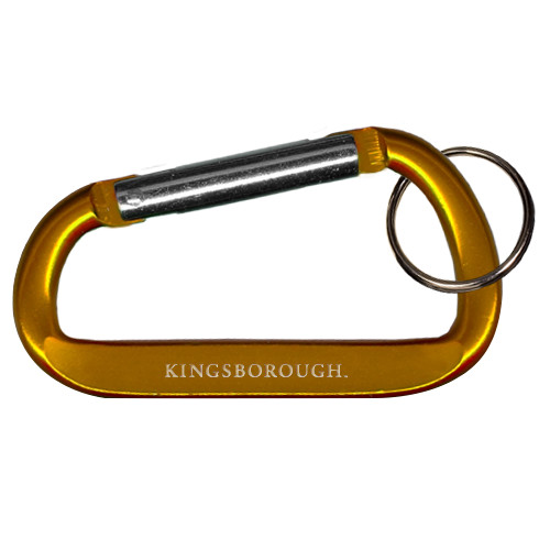 Community College Orange Carabiner with Split Ring-Arched Kingsborough