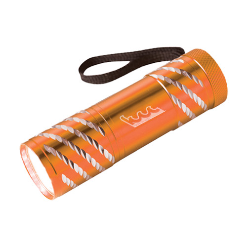 Community College Astro Orange Flashlight-The Wave Engraved
