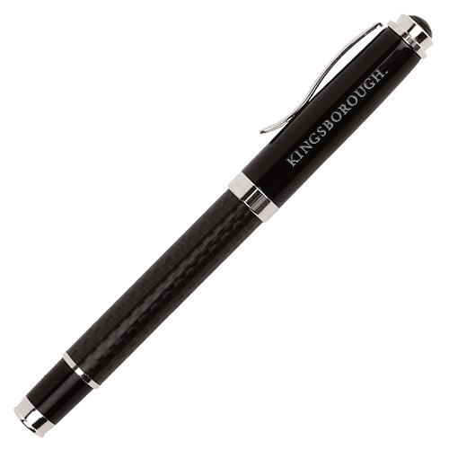 Community College Luna Black Rollerball Pen-Arched Kingsborough