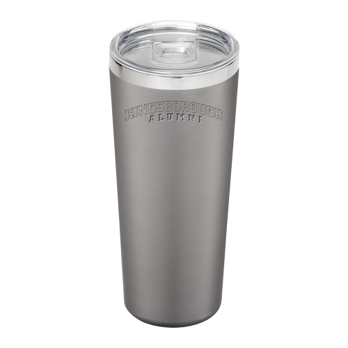 Thor Vacuum Insulated Grey Tumbler 22oz-Kingsborough Alumni Engraved