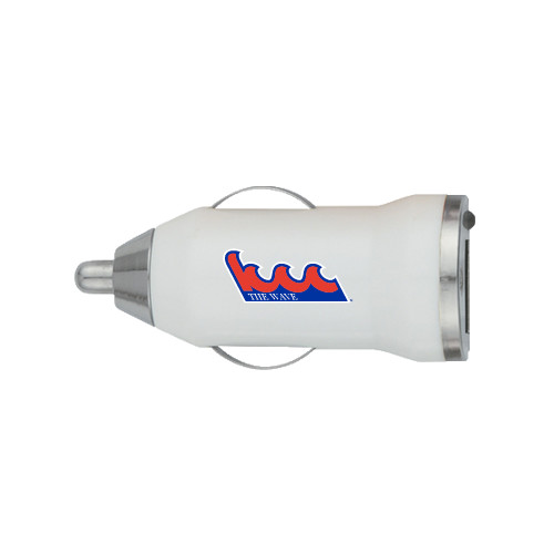 Community College On the Go White Car Charger-The Wave