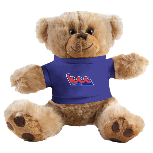 Community College Plush Big Paw 8 1/2 inch Brown Bear w/Royal Shirt-The Wave