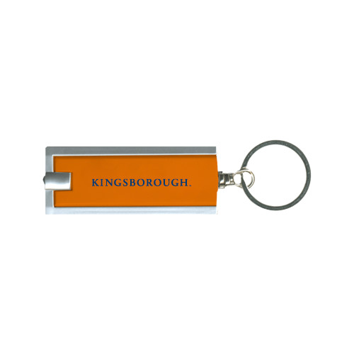 Community College Turbo Orange Flashlight Key Holder-Arched Kingsborough
