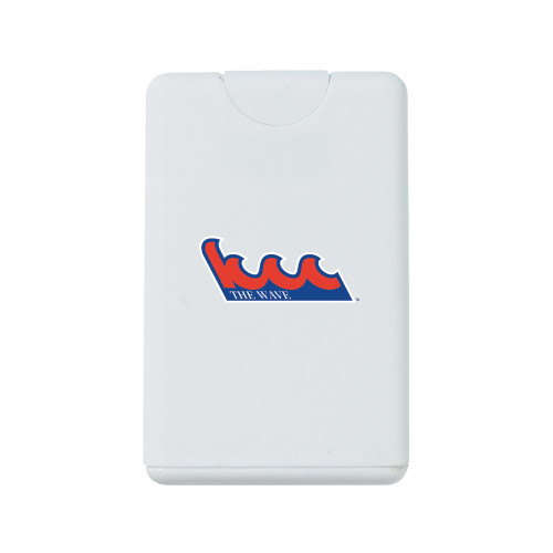 White .66 oz Card Shape Hand Sanitizer-The Wave