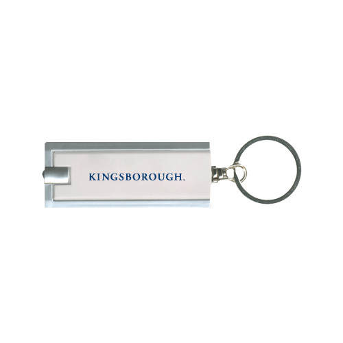 Community College Turbo White Flashlight Key Holder-Arched Kingsborough