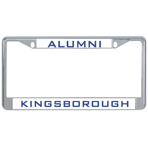 Community College Alumni Metal License Plate Frame in Chrome-Alumni