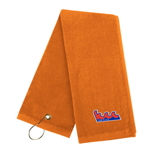Orange Golf Towel-The Wave