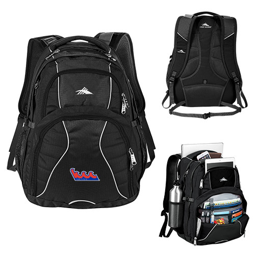 Community College High Sierra Black Swerve Computer Backpack-The Wave
