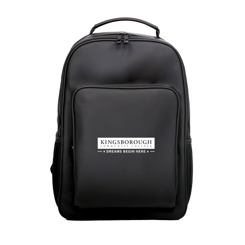 Black Roam Lite Backpack-Kingsborough Primary Mark