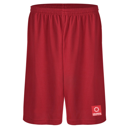 Red Performance Classic 9 Inch Short-LaGuardia CC Square Mark