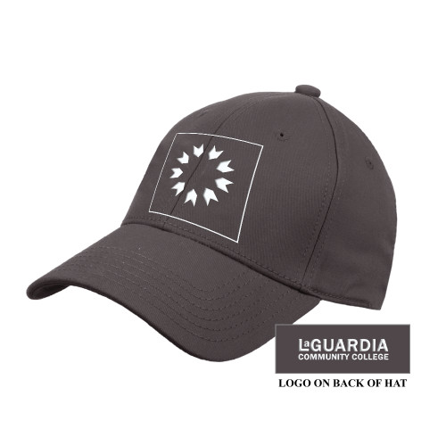 Charcoal Structured Adjustable Pro Style Hat-LaGuardia CC Emblem