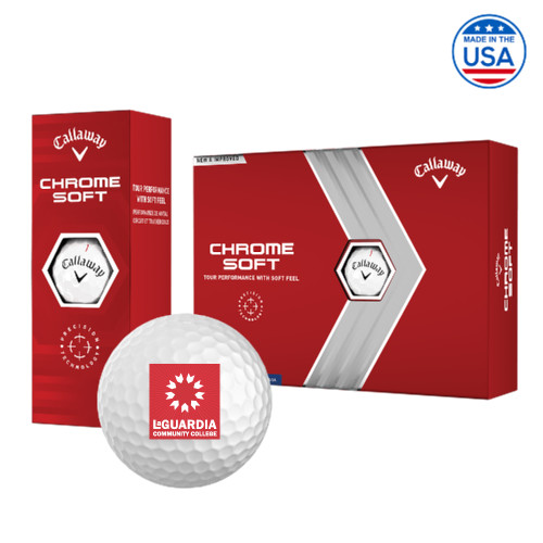 Callaway Chrome Soft Golf Balls 12/pkg-LaGuardia CC Square Mark