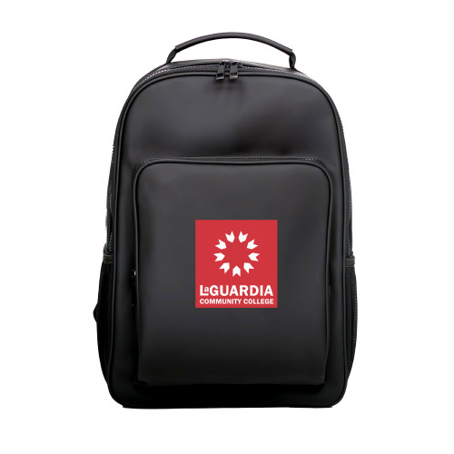 Black Roam Lite Backpack-LaGuardia CC Square Mark