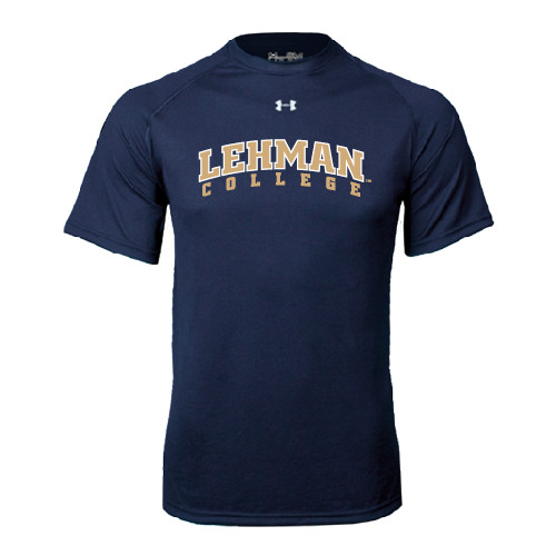 College Under Armour Navy Tech Tee-Arched Lehman College