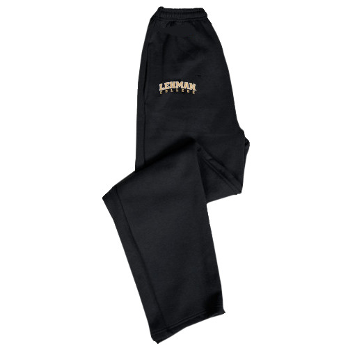College Black Fleece Open Bottom Pant-Arched Lehman College