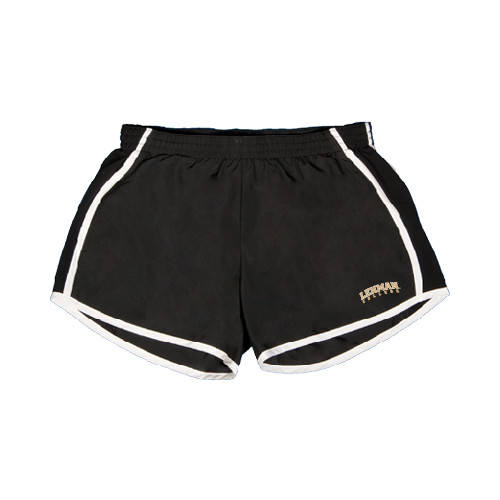 College Womens Black/White Team Short-Arched Lehman College