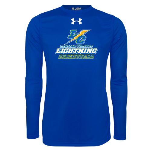 Under Armour Royal Long Sleeve Tech Tee-UA - Lehman College Basketball