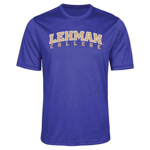College Royal Heather Performance Contender Tee-Arched Lehman College