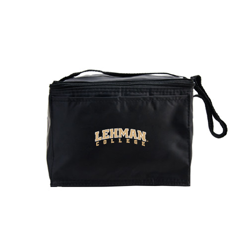College Six Pack Black Cooler-Arched Lehman College