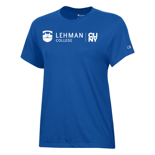 Champion Womens Royal Core Short Sleeve Tee-Lehman College CUNY