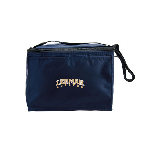 College Six Pack Navy Cooler-Arched Lehman College