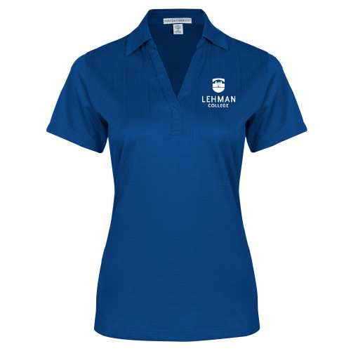 Womens Royal Performance Fine Jacquard Polo-Lehman College Stacked