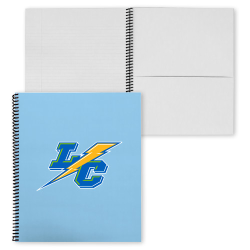 College Spiral Notebook w/Clear Coil-LC Mark
