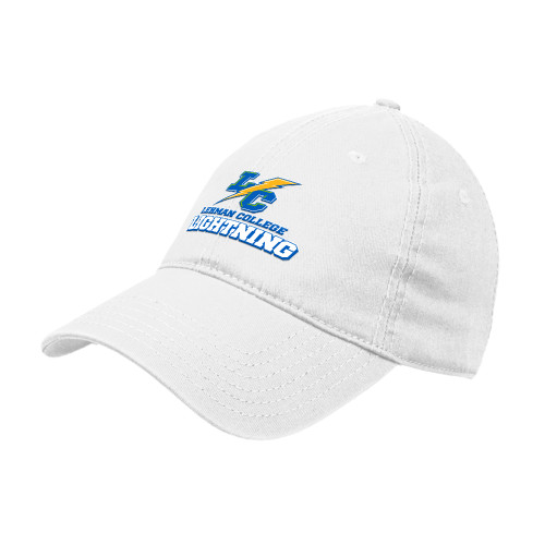 Royal Unstructured Adjustable Low Profile Hat-LC Lehman College Lightning Stacked