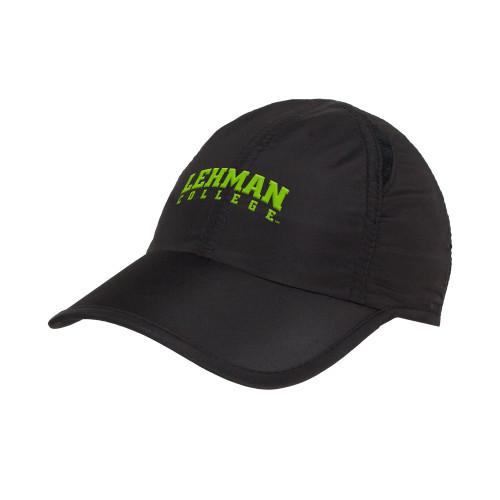 College Black Performance Cap-Arched Lehman College