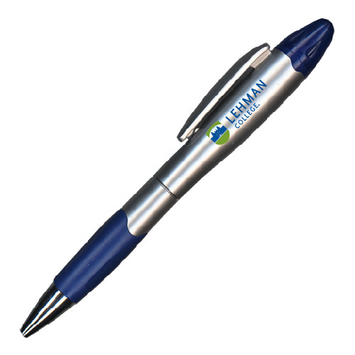 College Silver/Blue Blossom Pen/Highlighter-Flat University Mark