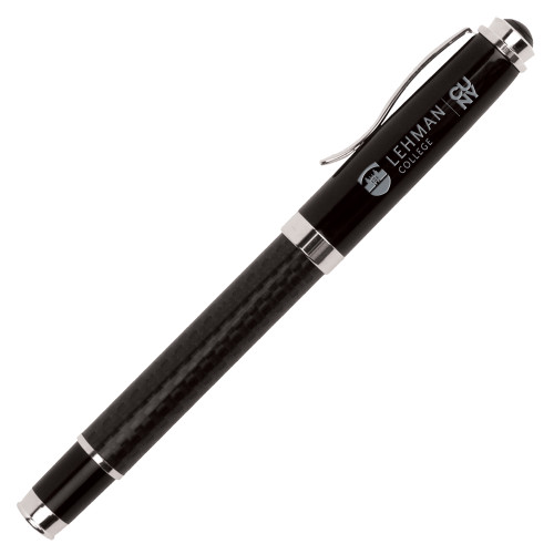 Luna Black Rollerball Pen-Lehman College CUNY Horizontal Engraved