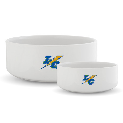 College Ceramic Dog Bowl-LC Mark