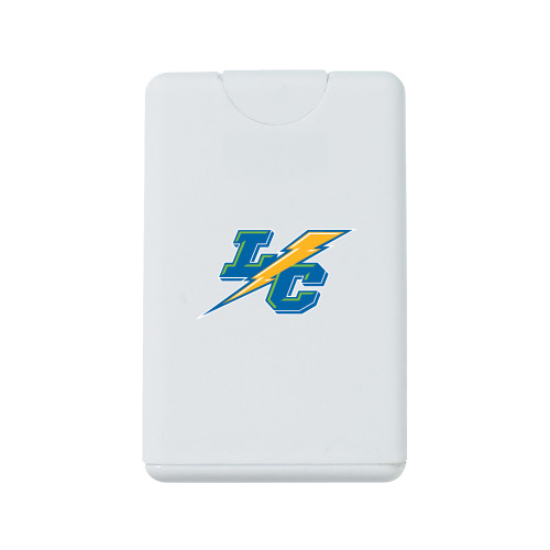 White .66 oz Card Shape Hand Sanitizer-LC Mark