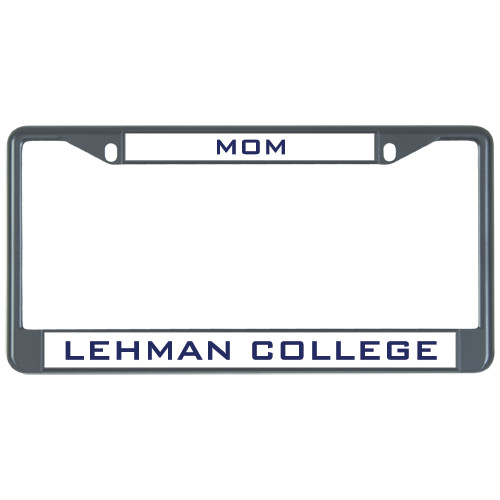 College Mom Metal License Plate Frame in Black-Mom